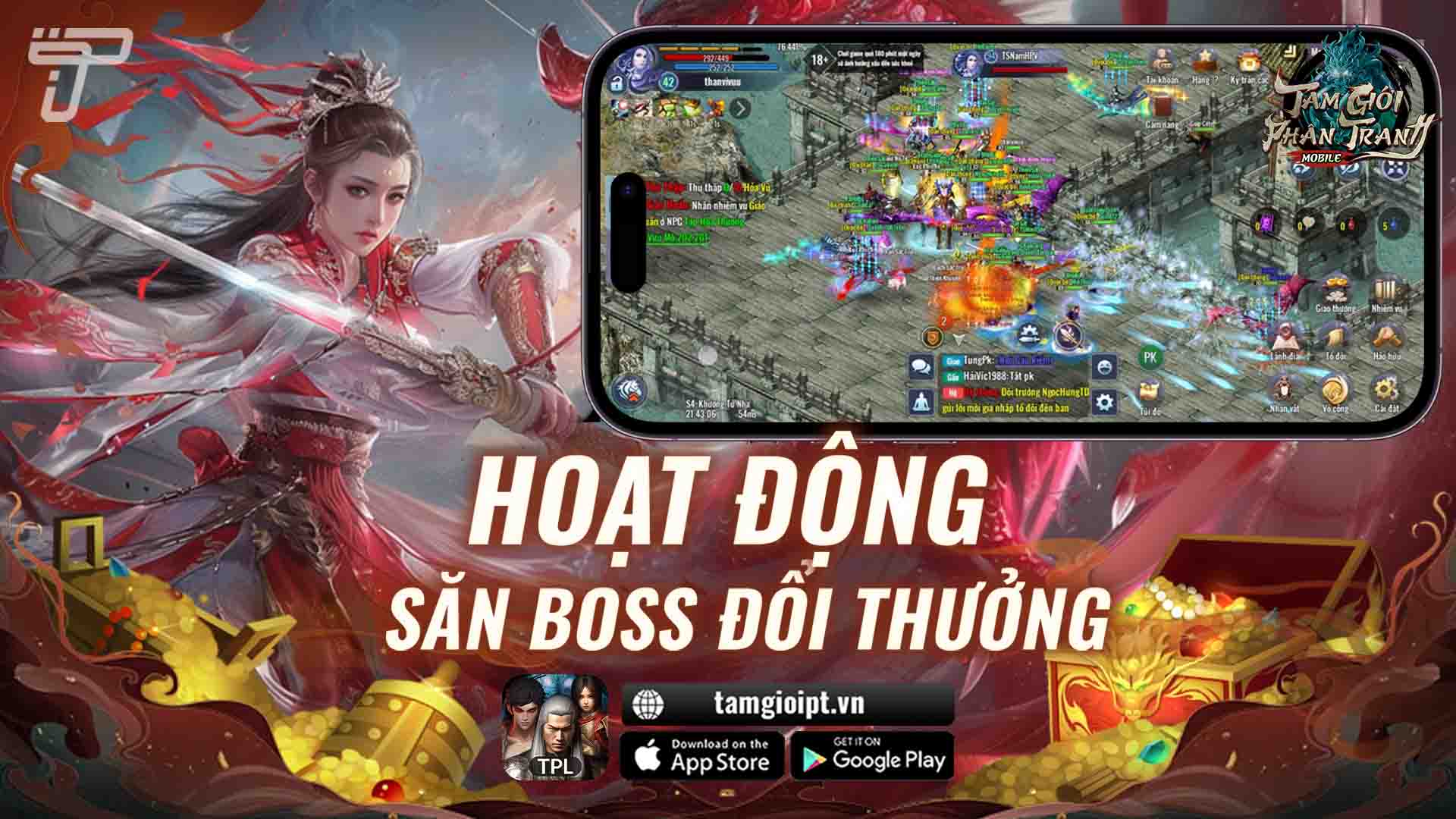 Hoạt động Săn Boss Đổi Thưởng | Tam Giới Phân Tranh Mobile